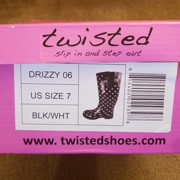 Black and white rainboots - Picture 8 of 8